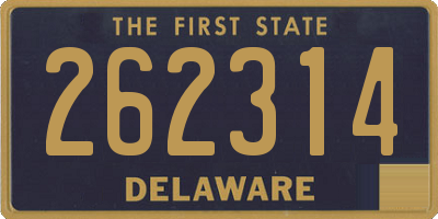 DE license plate 262314