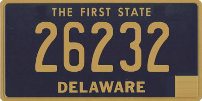 DE license plate 26232