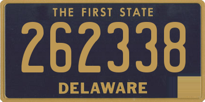 DE license plate 262338