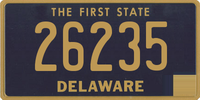 DE license plate 26235