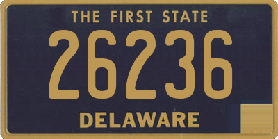 DE license plate 26236