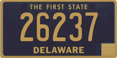 DE license plate 26237