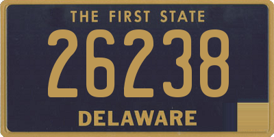 DE license plate 26238