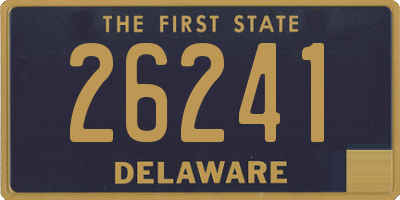 DE license plate 26241