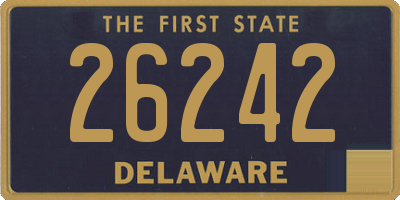 DE license plate 26242