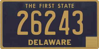 DE license plate 26243