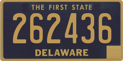 DE license plate 262436