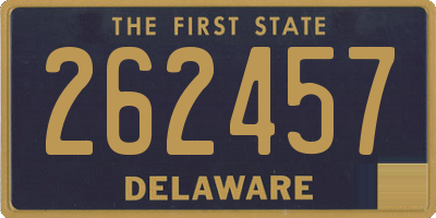 DE license plate 262457