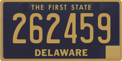 DE license plate 262459