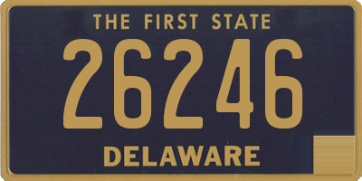 DE license plate 26246
