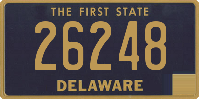 DE license plate 26248