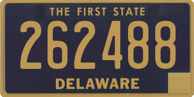 DE license plate 262488