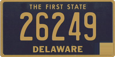 DE license plate 26249