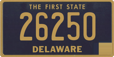 DE license plate 26250