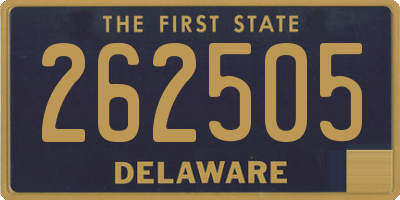 DE license plate 262505