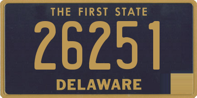 DE license plate 26251