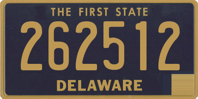 DE license plate 262512