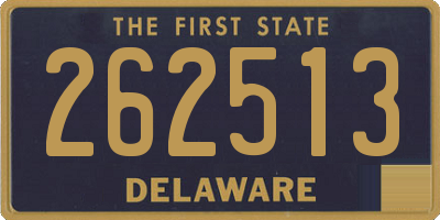 DE license plate 262513
