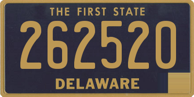DE license plate 262520