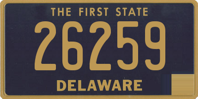 DE license plate 26259