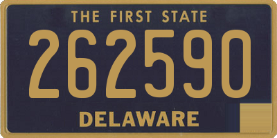 DE license plate 262590