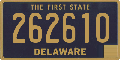 DE license plate 262610