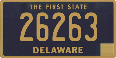 DE license plate 26263