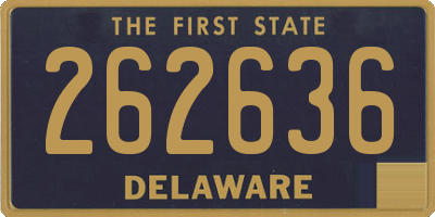 DE license plate 262636