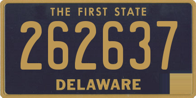 DE license plate 262637