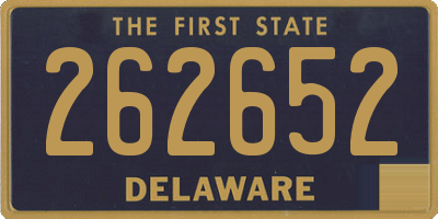 DE license plate 262652
