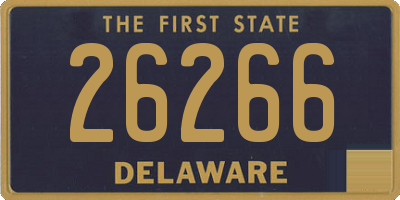 DE license plate 26266