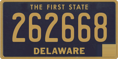 DE license plate 262668
