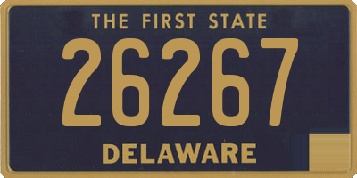 DE license plate 26267