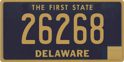 DE license plate 26268
