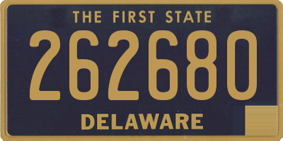 DE license plate 262680