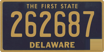 DE license plate 262687