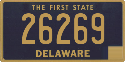 DE license plate 26269