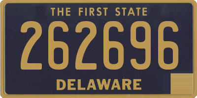 DE license plate 262696