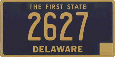 DE license plate 2627