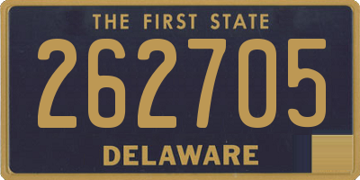 DE license plate 262705
