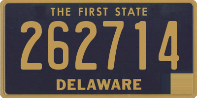 DE license plate 262714