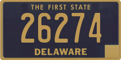 DE license plate 26274