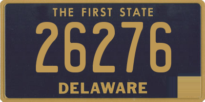 DE license plate 26276