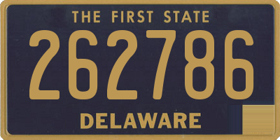 DE license plate 262786