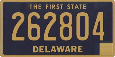 DE license plate 262804