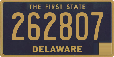 DE license plate 262807