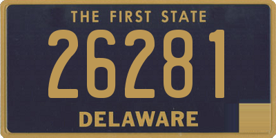 DE license plate 26281