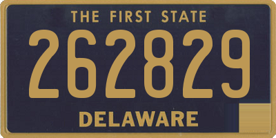 DE license plate 262829