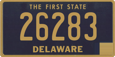 DE license plate 26283