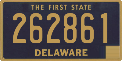 DE license plate 262861